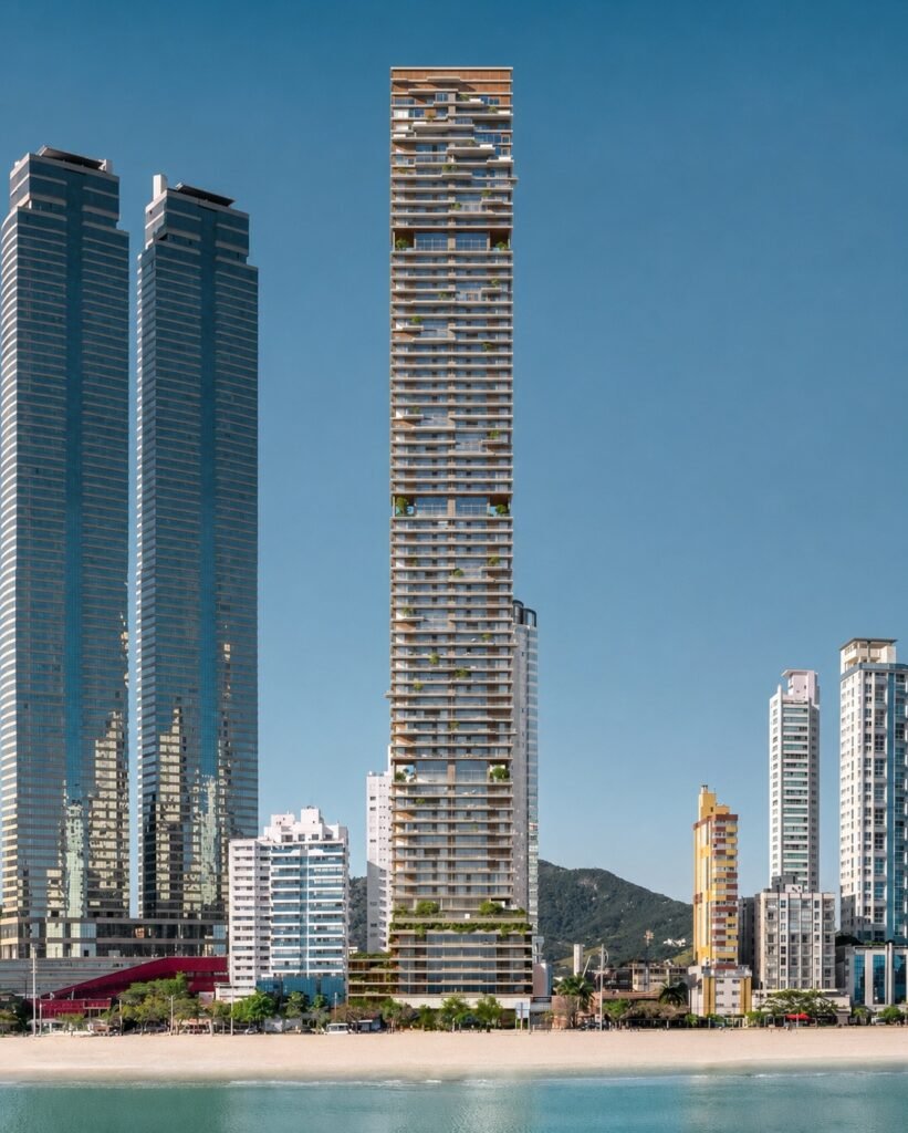 Armani Casa Residences by Embraed - render da torre em Balneário Camboriú